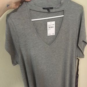 NWT Choker V Neck Flowy Tee 1x
